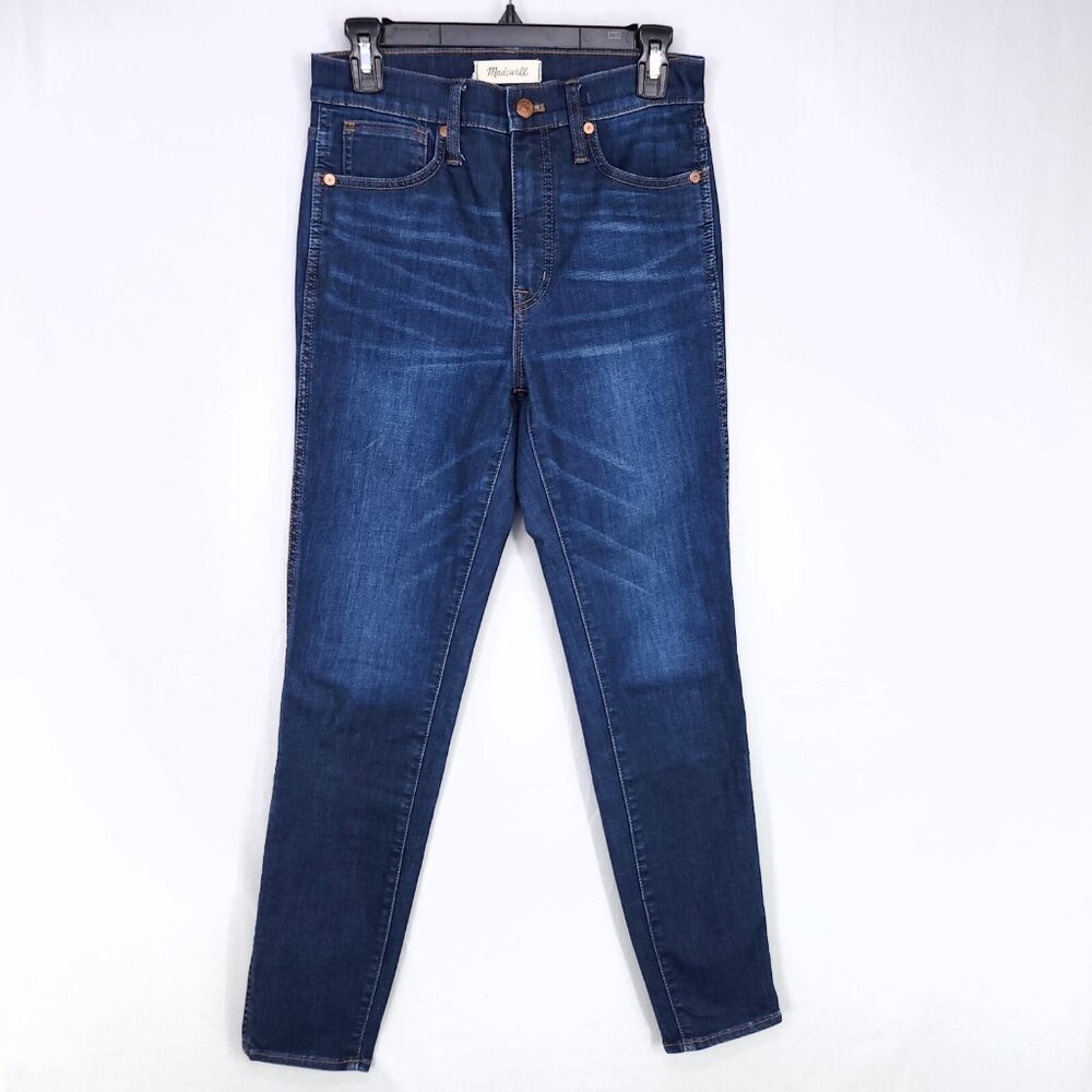 Madewell 10" High Rise Skinny Jeans Womens 27 Medium Blue Wash Stretch
